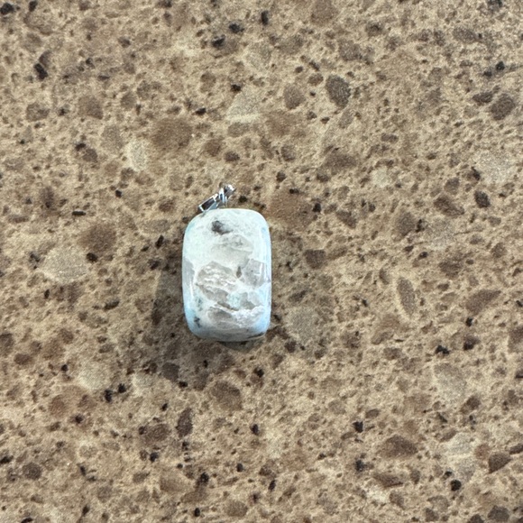 Natural Stone Pendant Necklace - Multi-Color Polished Gemstones - Picture 3 of 11